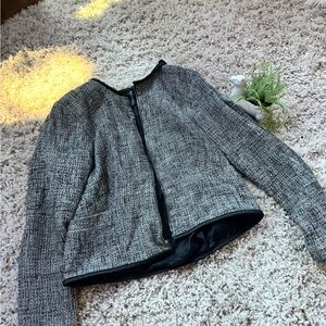 DM by Donna Moore grey and black tweed business casual, professional cut…